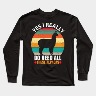 alpaca lover Long Sleeve T-Shirt